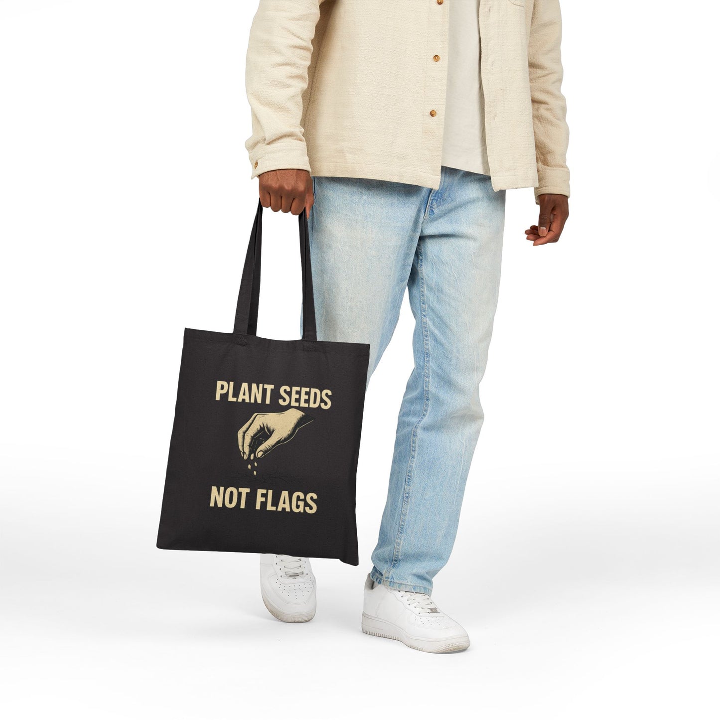 Plant Seeds, Not Flags β Tote Bag