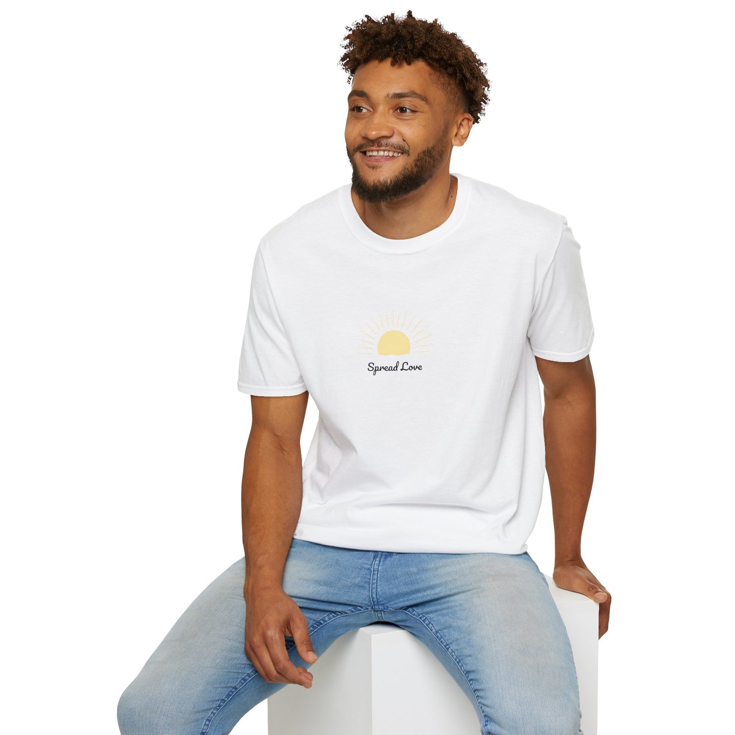 Sunrise 'Spread Love' T-Shirt — Minimal Positive Graphic Tee