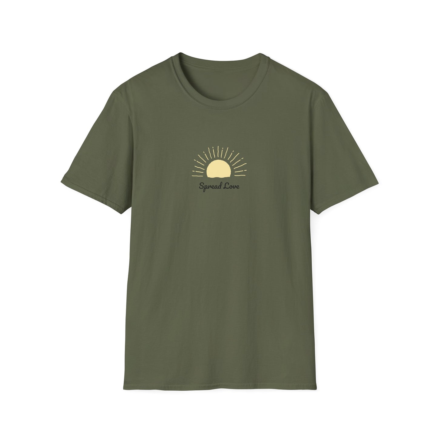 Sunrise 'Spread Love' T-Shirt — Minimal Positive Graphic Tee