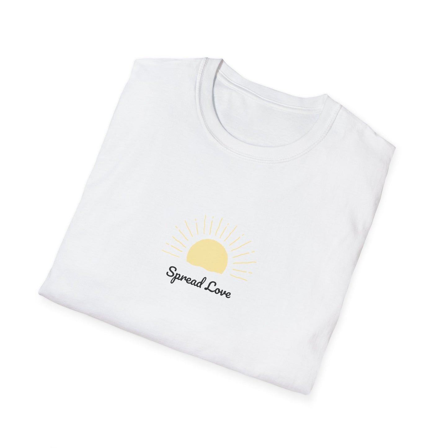 Sunrise 'Spread Love' T-Shirt — Minimal Positive Graphic Tee