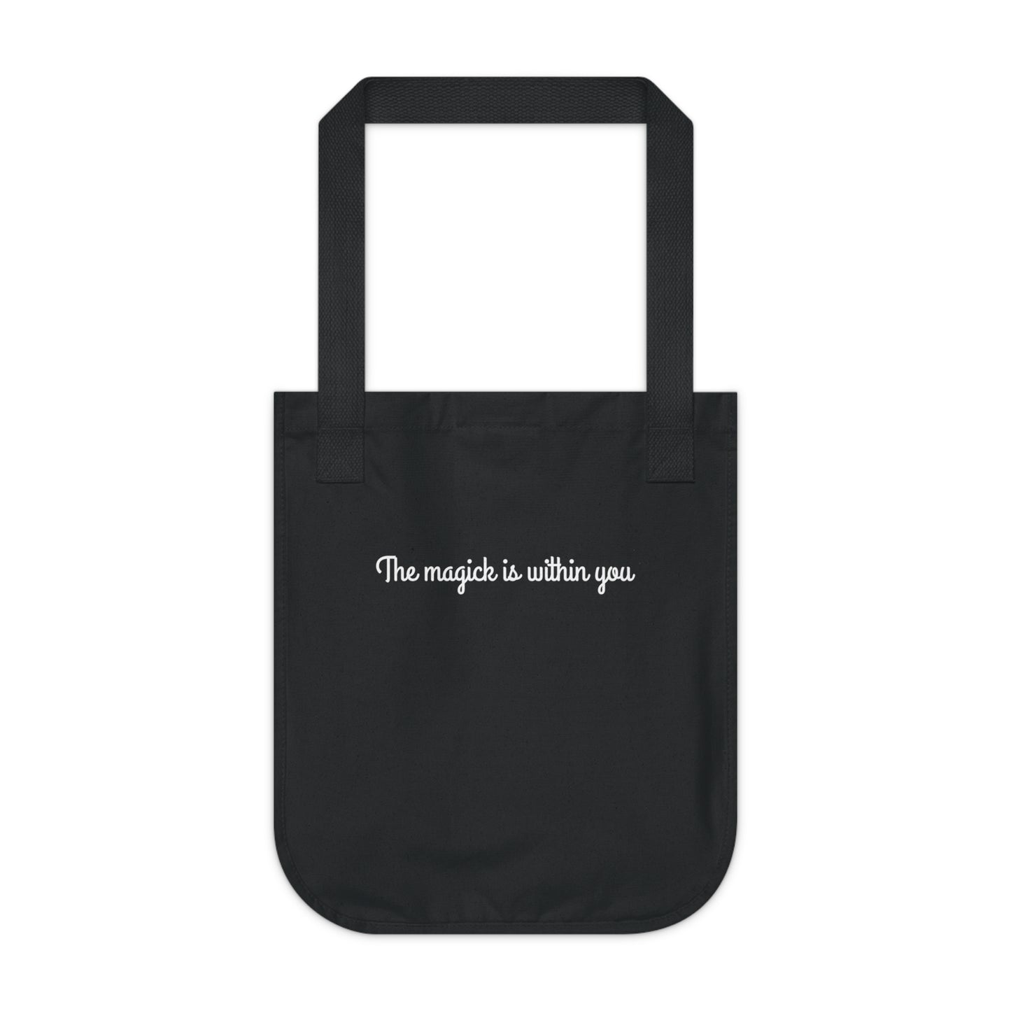 Tote Bag — 'The Magic Is Within You' Organic Canvas Inspirational Tote