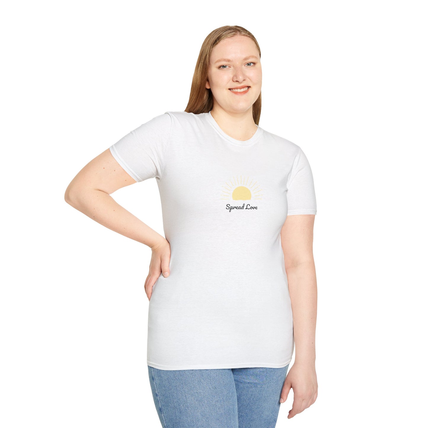 Sunrise 'Spread Love' T-Shirt — Minimal Positive Graphic Tee