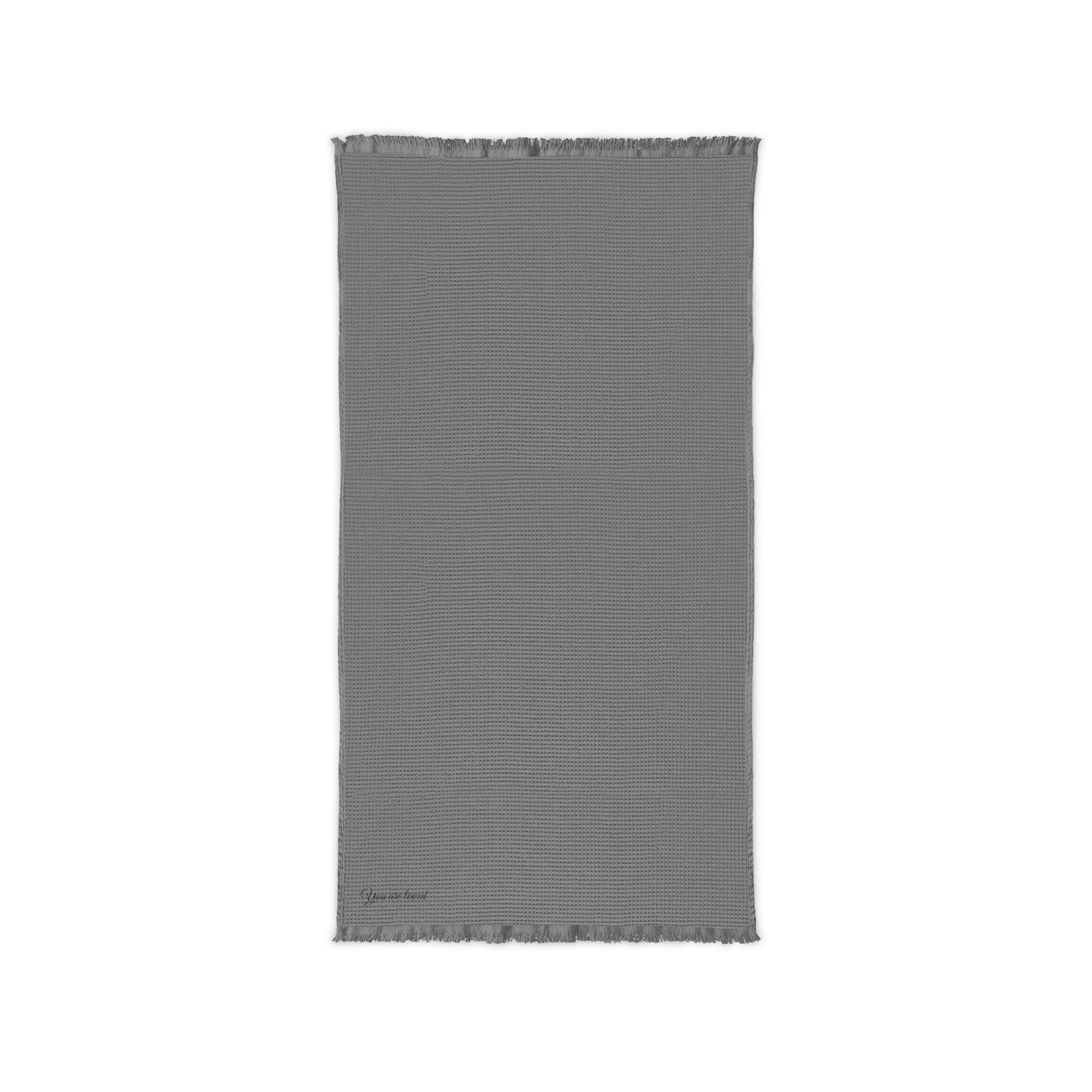 You are loved - Cotton Waffle Throw (Embroidery)