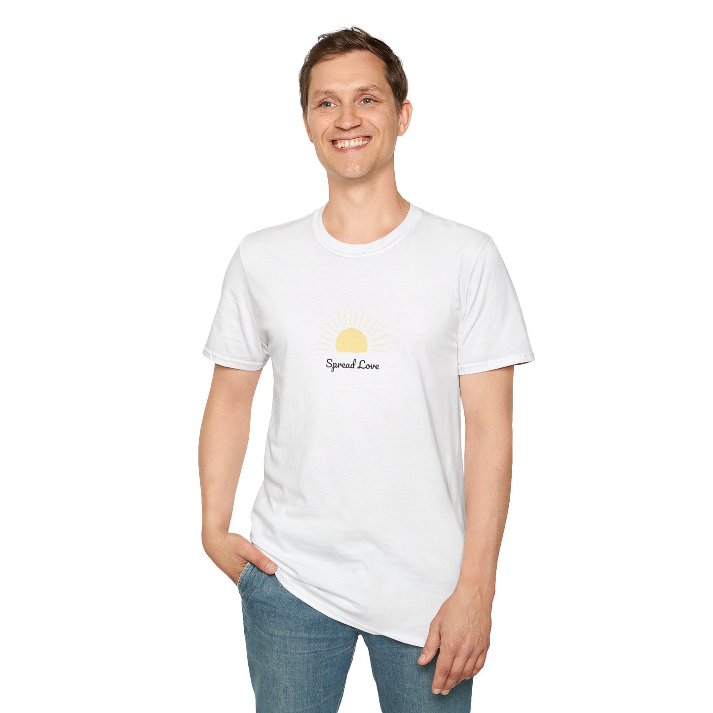 Sunrise 'Spread Love' T-Shirt — Minimal Positive Graphic Tee