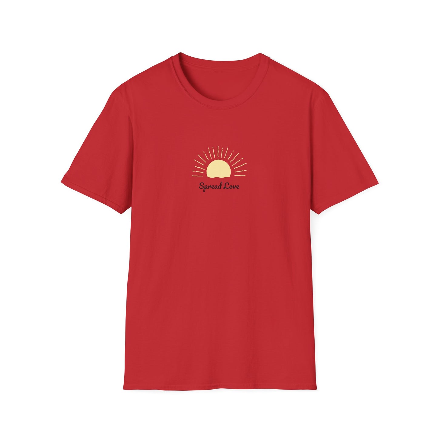 Sunrise 'Spread Love' T-Shirt — Minimal Positive Graphic Tee